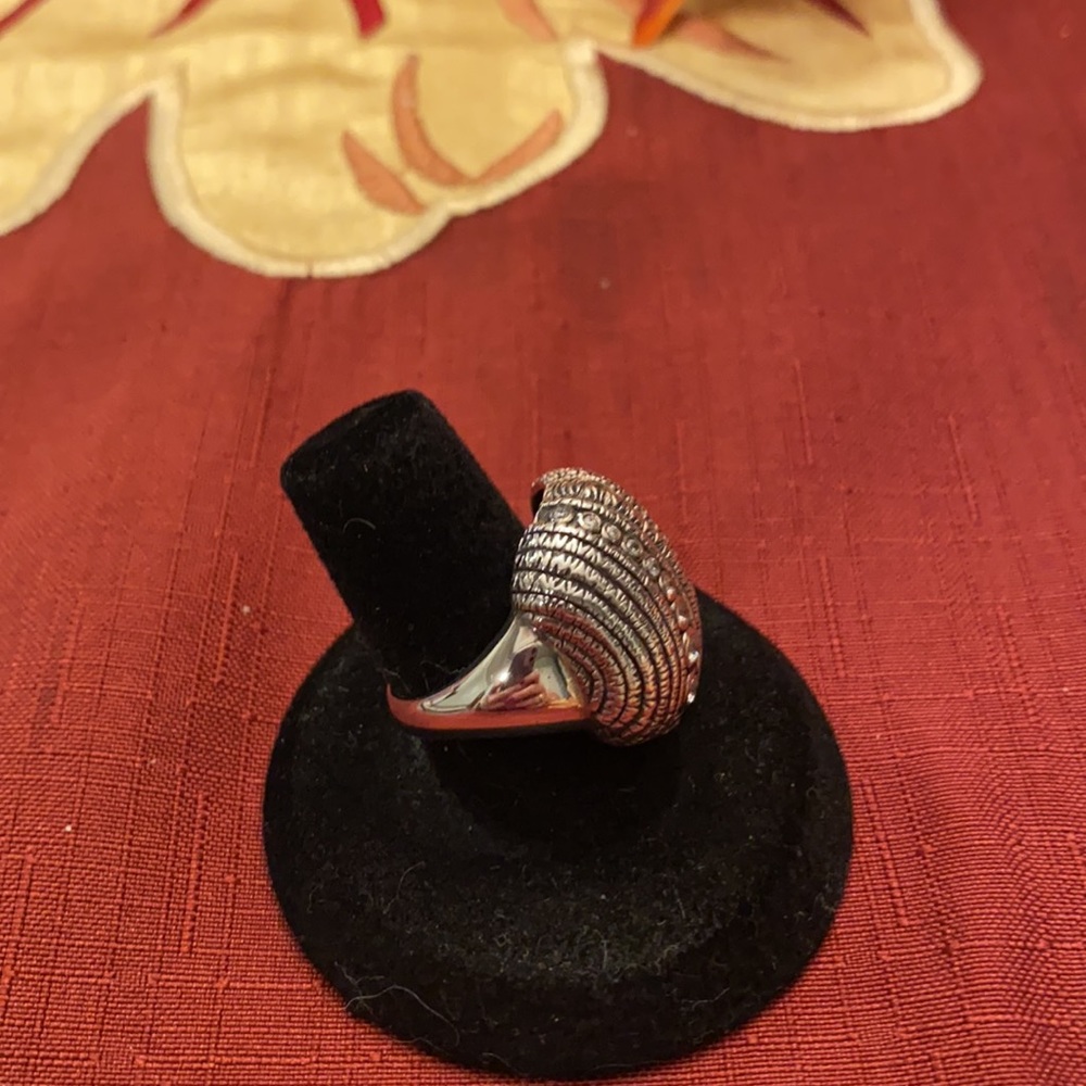 .925 Sterling silver and cubic zirconia ring - Picture 3 of 9